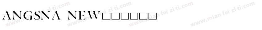 angsna new字体转换
